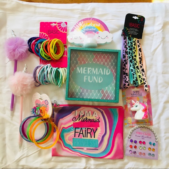 MERMAID ZIP CASE , BANK , UNICORN PENS LIP GLOSS! - Picture 16 of 16